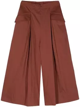 Semicouture брюки палаццо средней посадки, коричневый