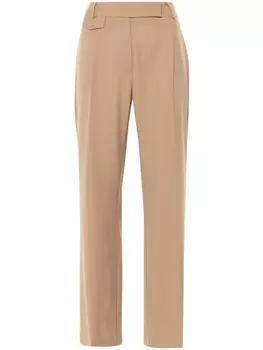 Semicouture брюки со складками, нейтральный цвет