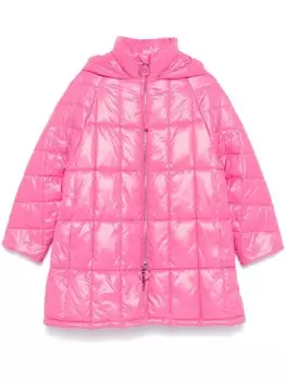 Semicouture длинный пуховик, розовый