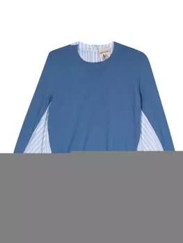 Semicouture джемпер со вставками, синий