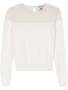 Semicouture джемпер тонкой вязки, белый