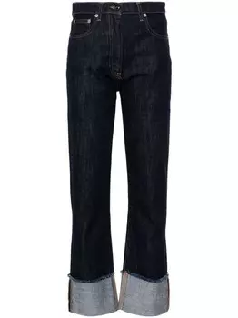 Semicouture джинсы с отворотами, синий