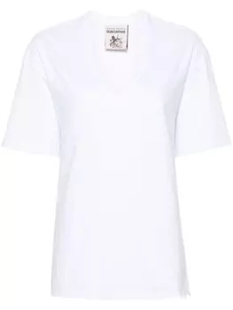 Semicouture футболка с V-образным вырезом, белый