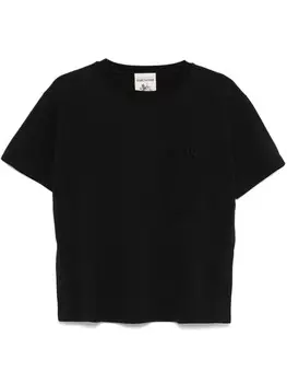 Semicouture футболка с вышивкой, черный