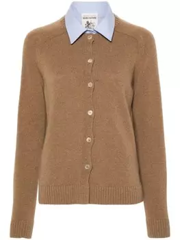 Semicouture кардиган с рукавами реглан, коричневый