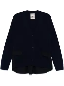 Semicouture кардиган со вставками, синий