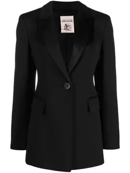 Semicouture однобортный блейзер строгого кроя, черный