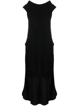 Semicouture платье макси с открытыми плечами, черный