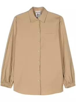 Semicouture поплиновая рубашка, нейтральный цвет