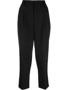 Semicouture прямые брюки строгого кроя, черный