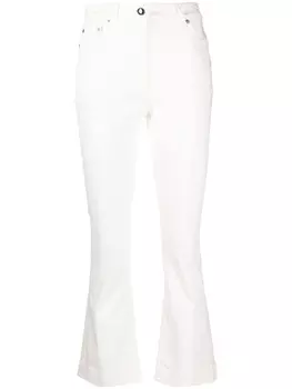 Semicouture расклешенные укороченные джинсы Frederick, белый