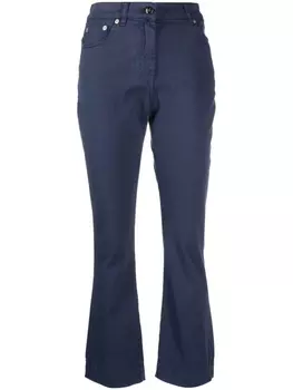 Semicouture расклешенные укороченные джинсы Frederick, синий