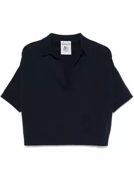 Semicouture рубашка поло тонкой вязки, синий