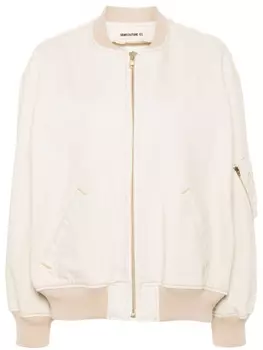 Semicouture саржевый бомбер Rosaline, нейтральный цвет