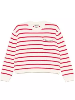 Semicouture свитер в полоску, нейтральный цвет