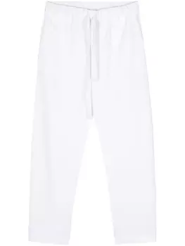 Semicouture зауженные брюки карго из габардина, белый