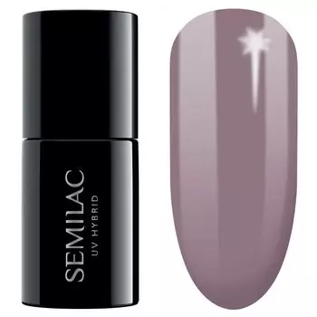 Semilac, гибридный лак 373 Умеренный бордовый, 7 мл