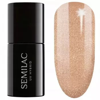 Semilac, гибридный лак для ногтей, оттенок 307 Золотистая глазурь, 7 мл