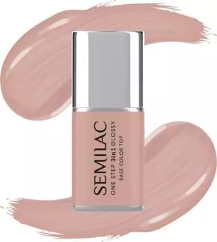 SEMILAC One Step Glossy 3in1 Hybrid Nail Polish S210 French Beige 7 мл