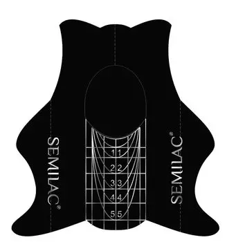 Semilac Shaper Slim Nail Forms трафарет для ногтей, 100 шт.