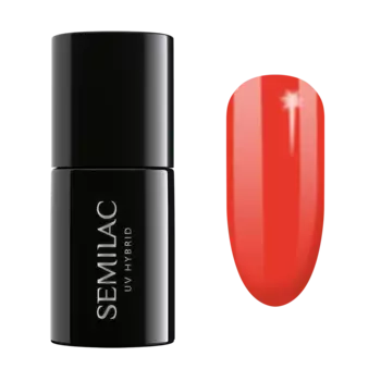 Semilac UV Hybrid гибридный лак для ногтей, 039 Sexy Red