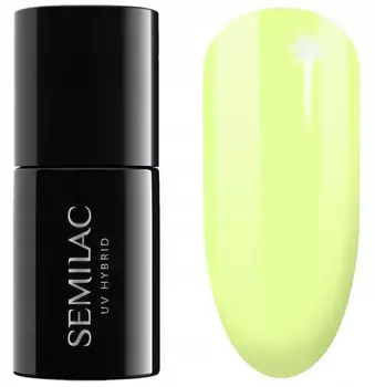 Semilac, Желтый гибридный лак для ногтей, №604 Semilac Luminous Lemon, 7 мл
