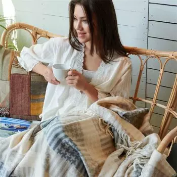 SENIORI одеяло для инвалидной коляски одеяло для инвалидной коляски теплое одеяло для ног для инвалидов-колясочников коленное одеяло Sei Design Heimtextilien, бежевый