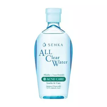 Senka ВСЕ. Мицеллярная формула с тоником Clear Water Acne Care 230 мл, White