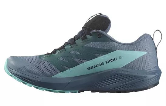 Sense Ride 5 Кроссовки для походов и треккинга мужские с низким верхом, зеленый Salomon