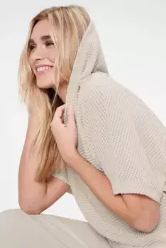 SENSES.THE LABEL Худи с заниженной линией плеча Senses.The Lable, цвет Summer Sand