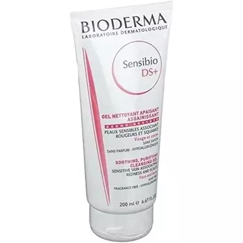 Sensibio Ds+ Успокаивающий очищающий очищающий гель 200 мл, Bioderma