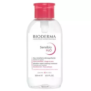 Sensibio H2o Micellar Solution Pump Reverse 500ml Bioderma