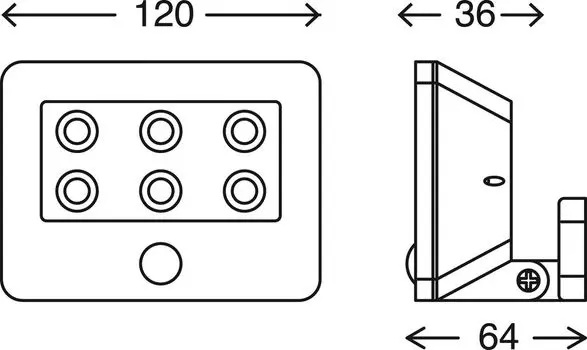 Сенсорный светодиодный уличный светильник BRILONER LEUCHTEN KOLLIG, 0,06 Вт, 4 лм, IP54, белый, пластик, 12 x 9 x 6,4 см