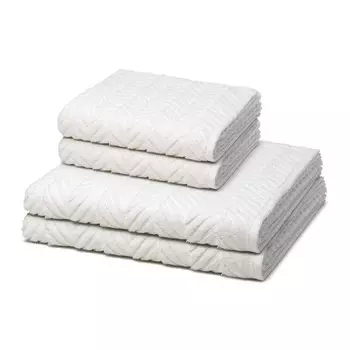 Sensual Skin Zopf Набор полотенец Ross 4-teilig, 50x1x100 см, белый