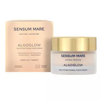 Sensum Mare, Algoglow, многофункциональный осветляющий и разглаживающий крем для лица, 50 мл