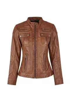 SEPERFORMANCE кожаная куртка 7eleven, коньячный