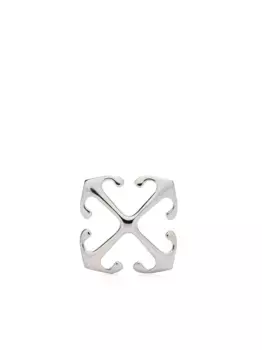 Серьга Arrow Mono OFF-WHITE, серебяный