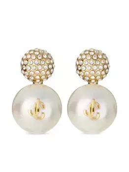 Серьга Auri с кристаллами JIMMY CHOO, золотой