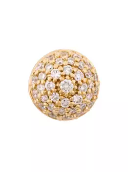 Серьга Black Caviar из желтого золота с бриллиантами ALINKA, металлик