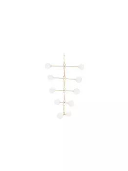 Серьга Blizzard Mobile из желтого золота с жемчугом Mateo, золотой