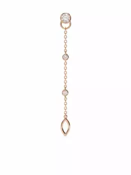 Серьга CO из переработанного розового золота с бриллиантами Courbet, розовый