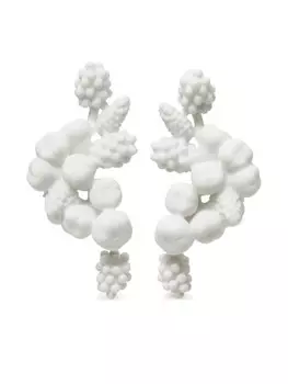 Серьга Fruit Tory Burch, белый