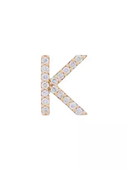 Серьга-гвоздик Alinka ID из розового золота с бриллиантами, металлик