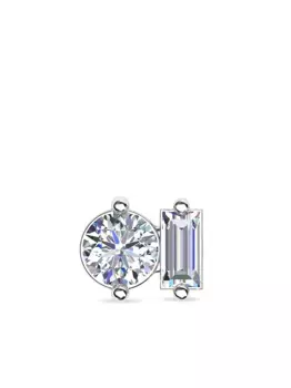 Серьга-гвоздик AMALFI из белого золота с бриллиантами ALINKA, серебяный