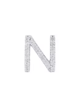 Серьга-гвоздик 'ID' с бриллиантами ALINKA, металлик