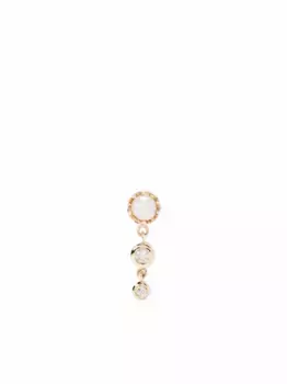 Серьга-гвоздик Lustre из желтого золота с бриллиантом Maria Black, золотой