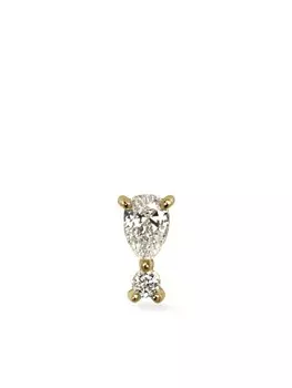 Серьга-гвоздик Noble из желтого золота с бриллиантами Lark & Berry, золотой