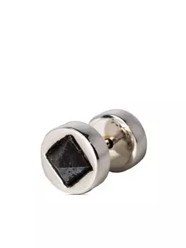 Серьга-гвоздик с кристаллом Parts of Four, серебряный