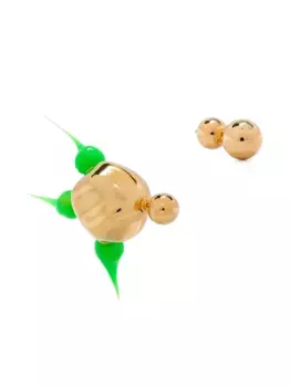 Серьга-гвоздик spike Sunnei, золотой