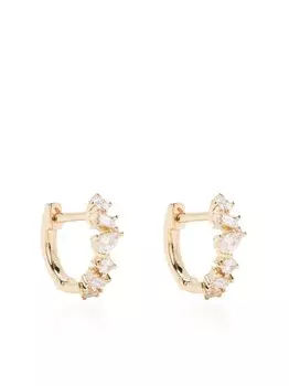 Серьга-хагги из желтого золота Ef Collection, золотой